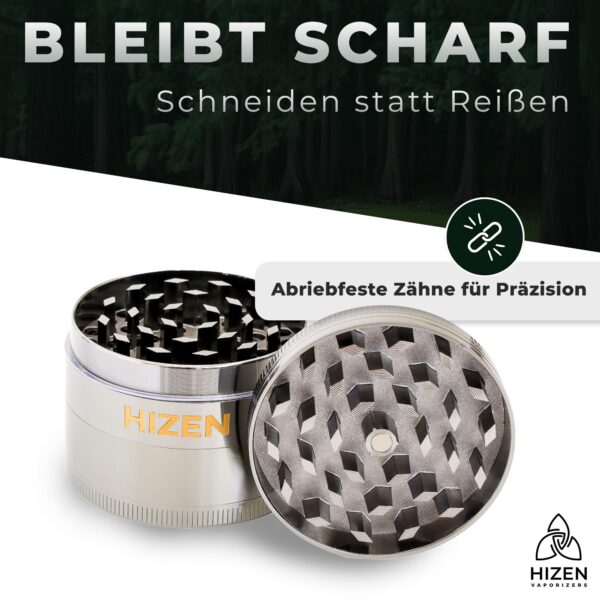 HIZEN Grinder Basic 49mm Silber-Orange 2000x2000.jpg